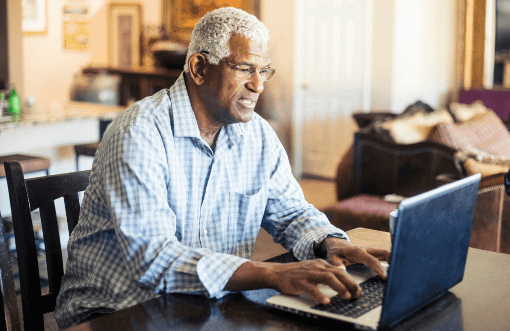 A man applying for the best no credit check loans in Canada